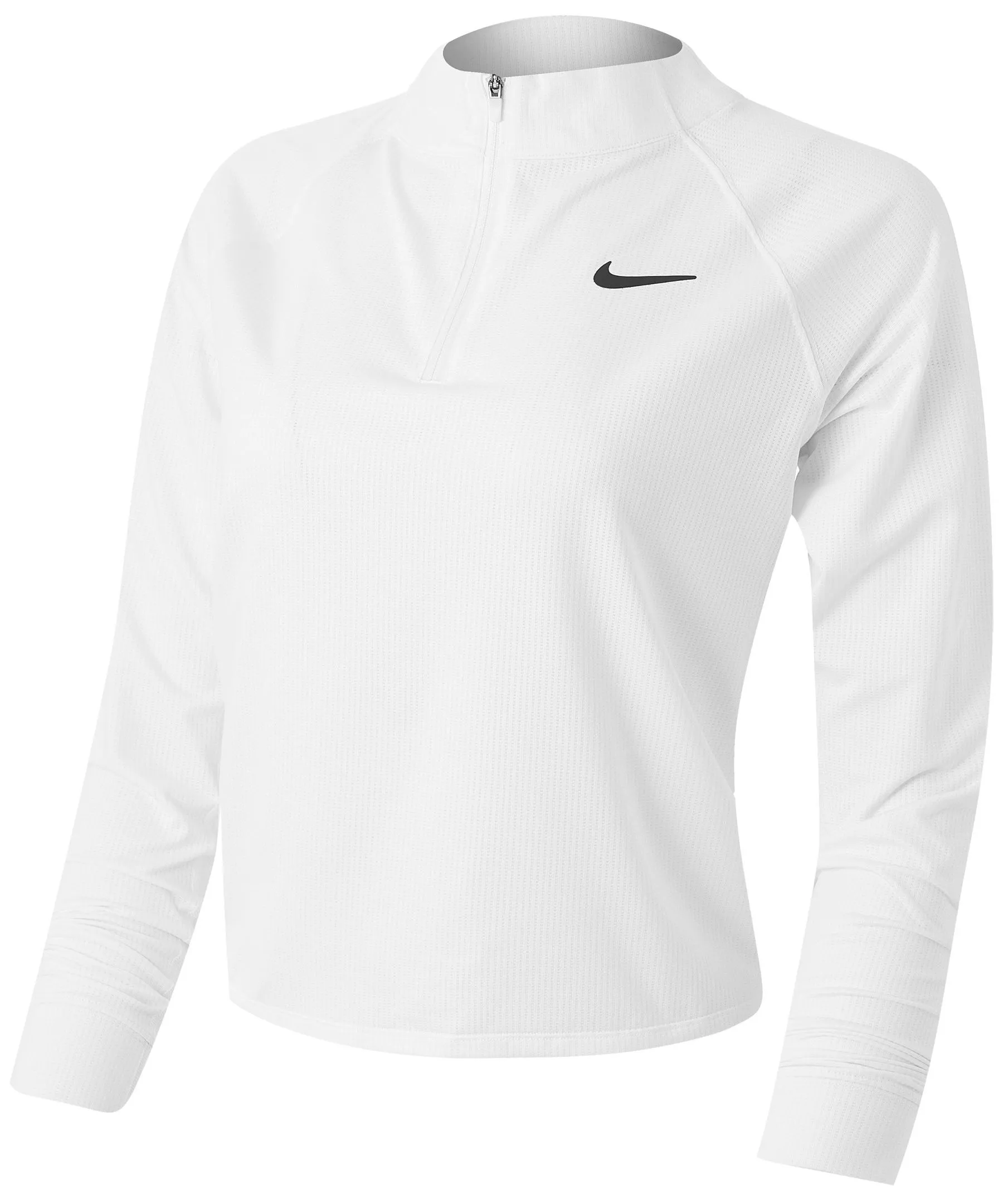 Nike Court Dri-Fit Victory Top LS W - white/black