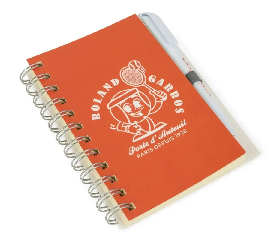 Roland Garros Mr Balle Notebook - clay
