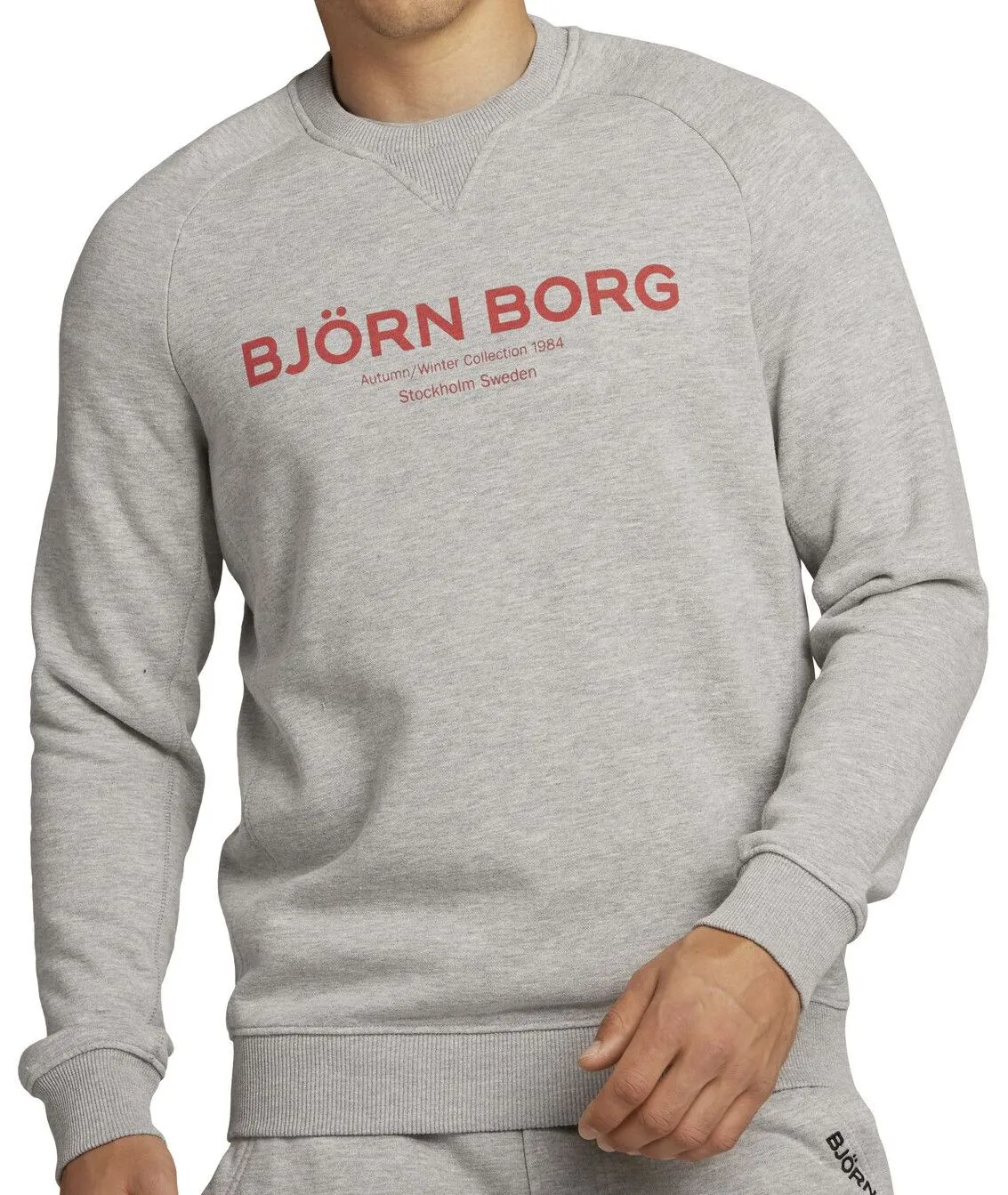 Björn Borg Crew Borg Sport - H108BY light grey melange Björn Borg Crew Borg Sport - H108BY light grey melange