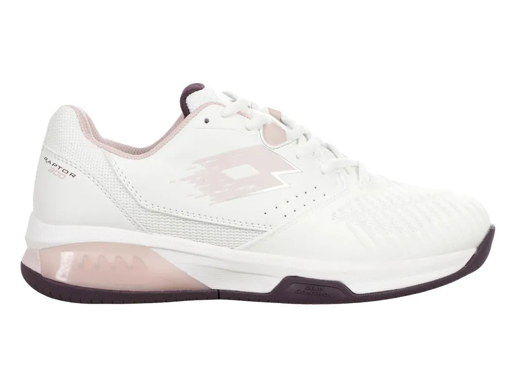 Lotto Raptor Hyperpulse 300 Clay - all white/hushed violet Lotto Raptor Hyperpulse 300 Clay - all white/hushed violet