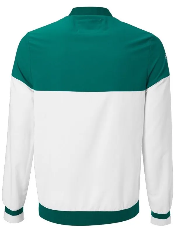 Lacoste Men’s SPORT x Novak Djokovic Colourblock Zip Jacket - white/green