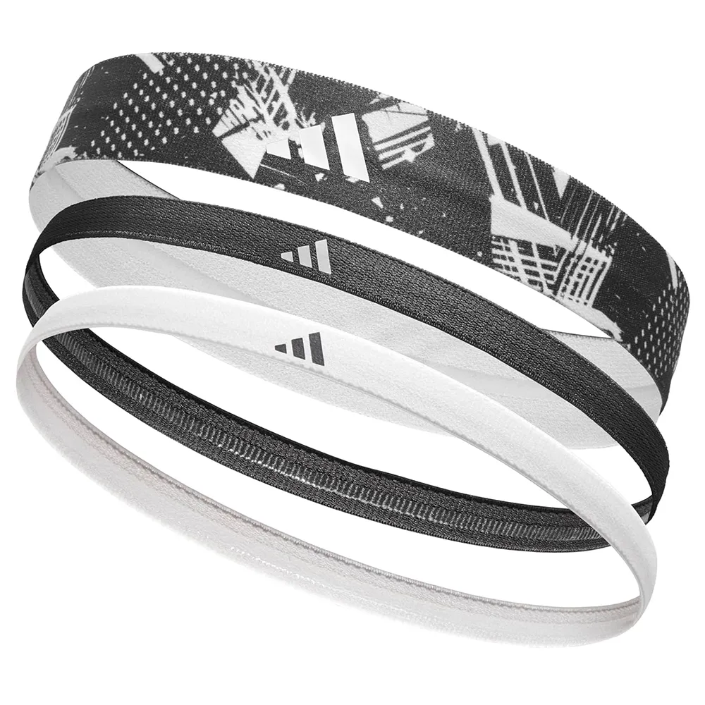 Adidas Hairband Graphic 3P - black/white