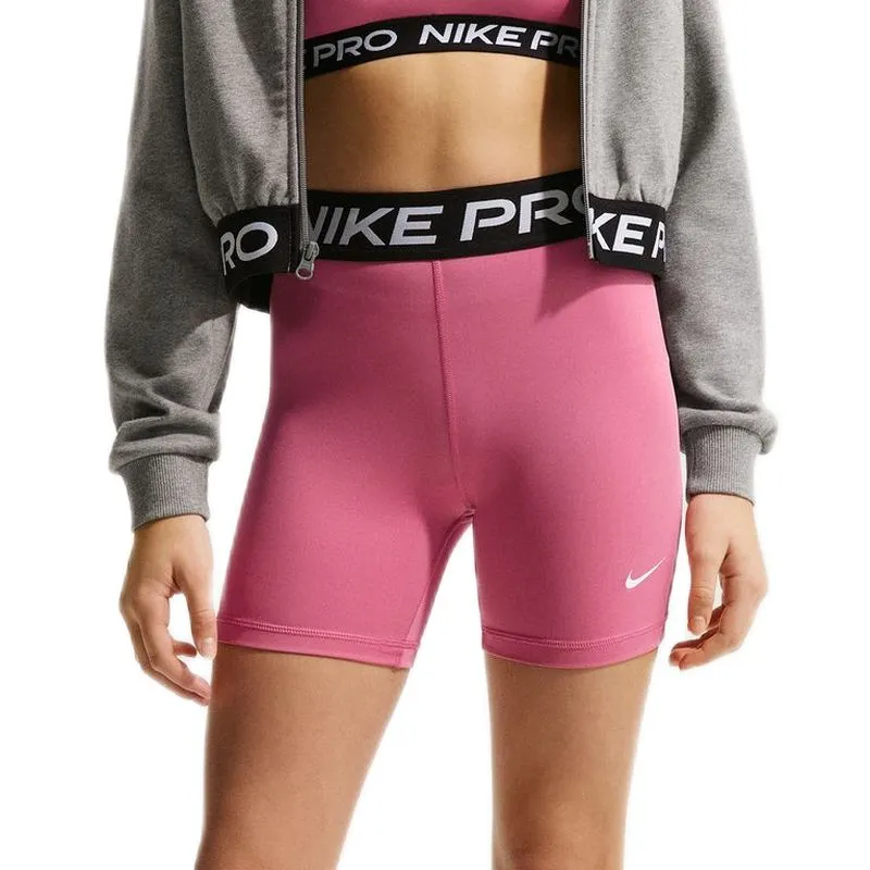 Nike Kids Pro Dri-Fit 5" - poeny/white