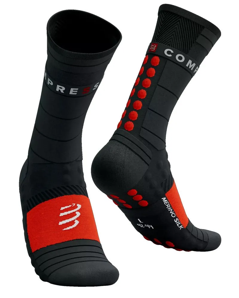 Compressport Pro Racing Run Winter 1P - black/high risk red Compressport Pro Racing Run Winter 1P - black/high risk red