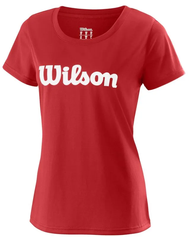 Wilson W Uwii Script Tech Tee - red/white