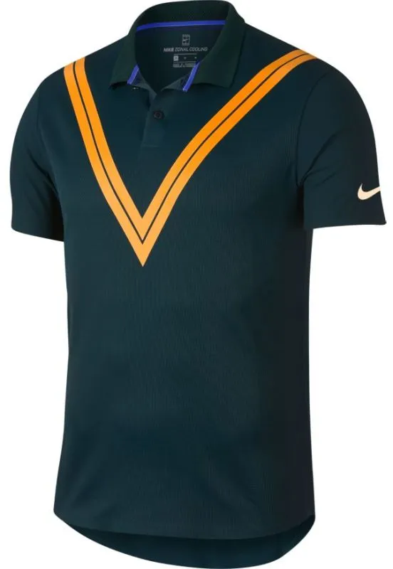 Nike Court RF Advantage Polo NY - midnight spruce/guava ice Nike Court RF Advantage Polo NY - midnight spruce/guava ice