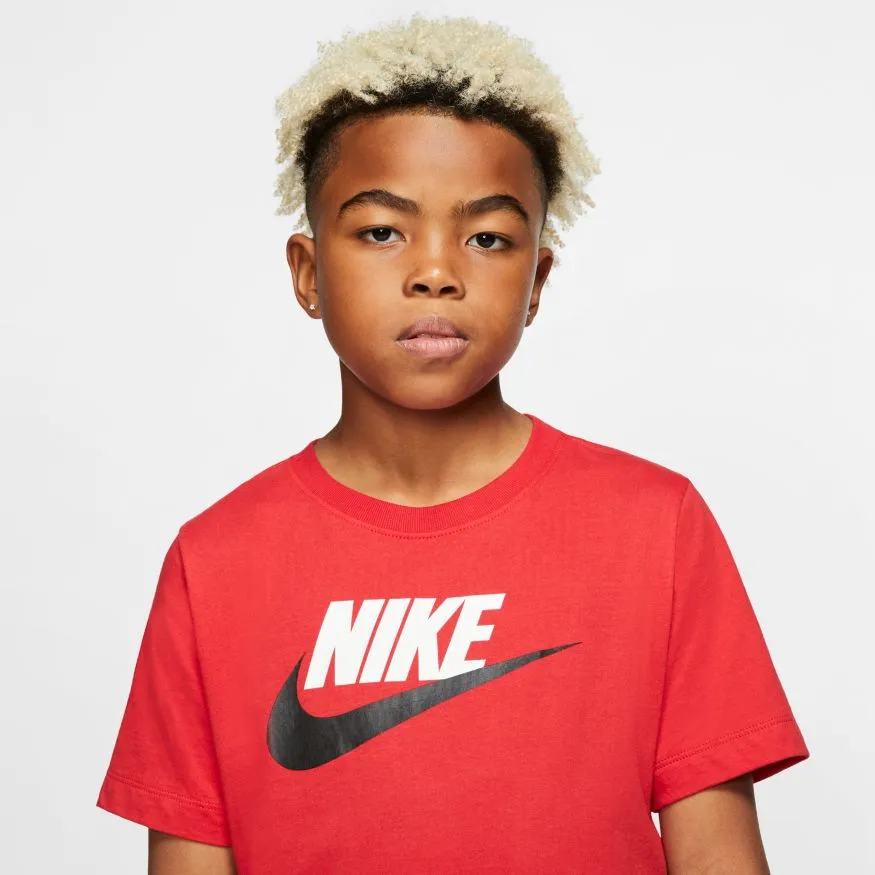 Nike Swoosh Tee Futura Icon TD - university red/black