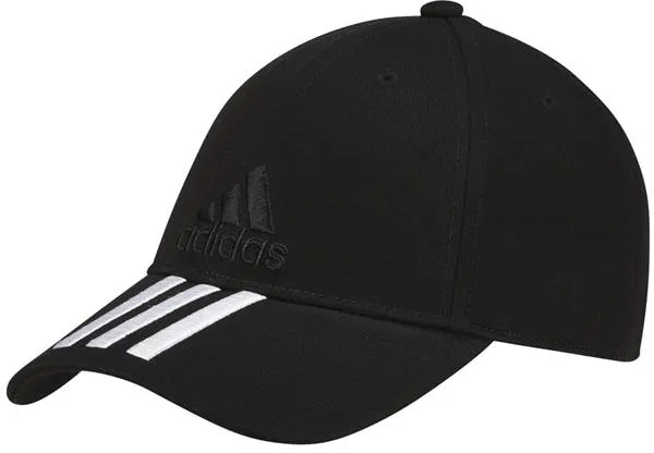 Adidas 6 Panel 3S Cap Cotton - black/white