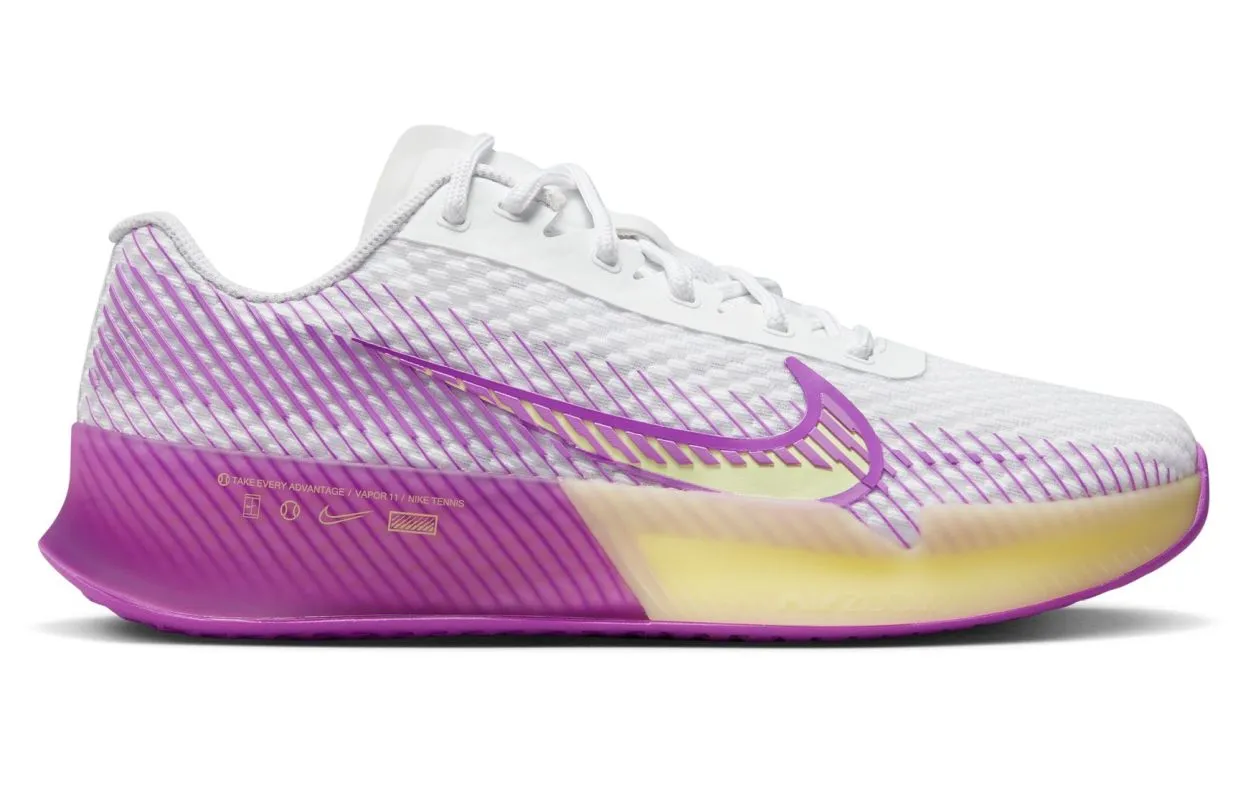 Nike Zoom Vapor 11 - white/citron tint/fuchsia dream/black