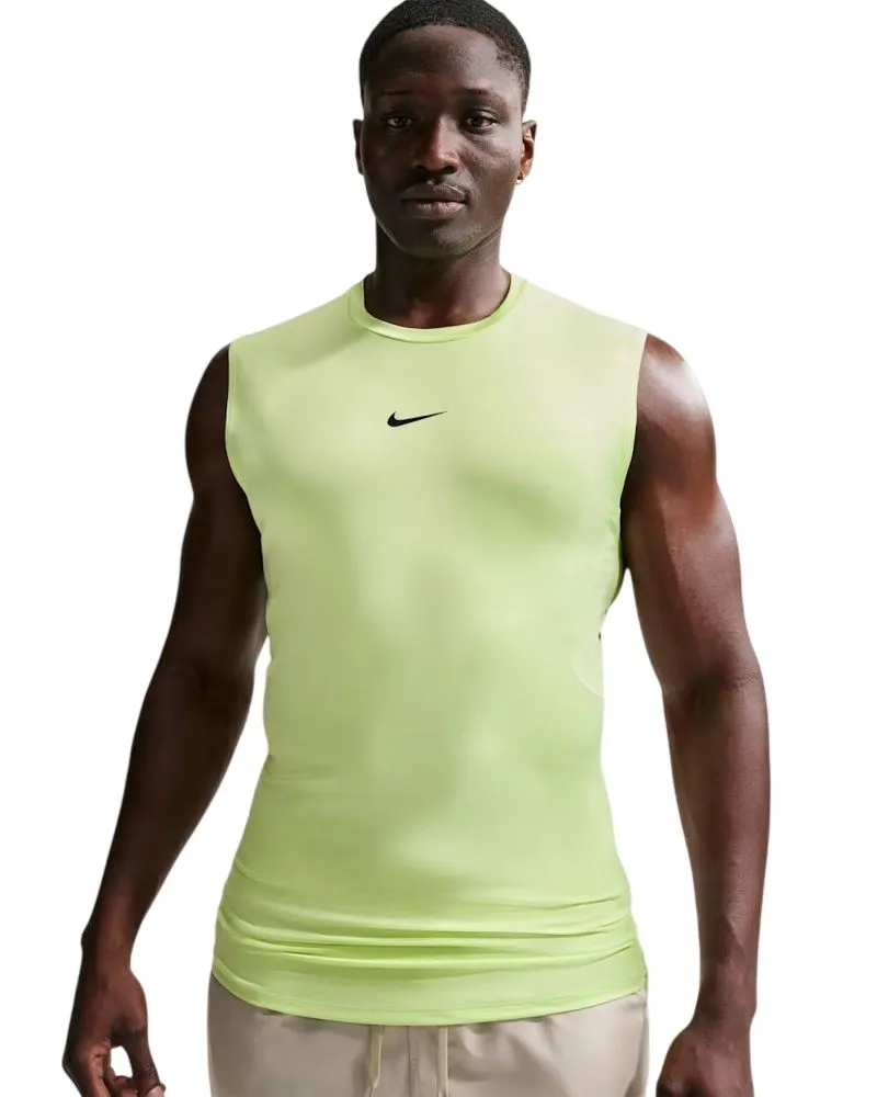 Nike Pro Dri-Fit Tight Sleeveless Fitness - light liquid lime/black Nike Pro Dri-Fit Tight Sleeveless Fitness - light liquid lime/black