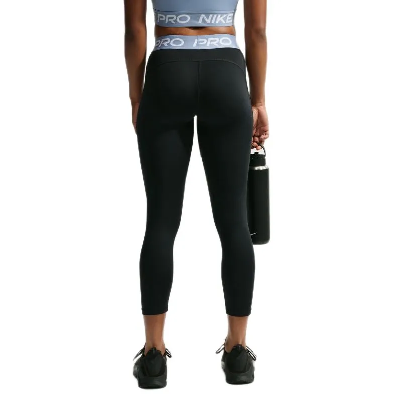 Nike Pro Mid-Rise Crop - black/work blue/white