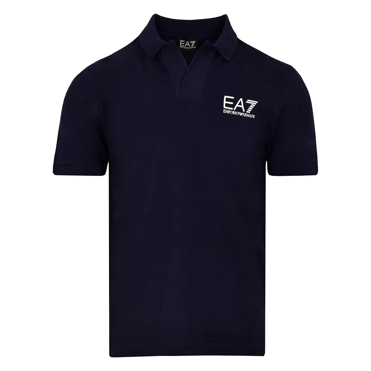 EA7 Man Jersey Polo Shirt - navy blue