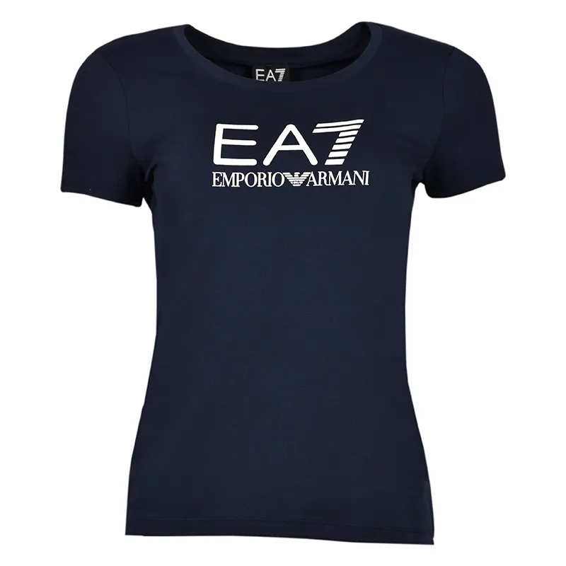 EA7 Woman Jersey T-Shirt - navy blue