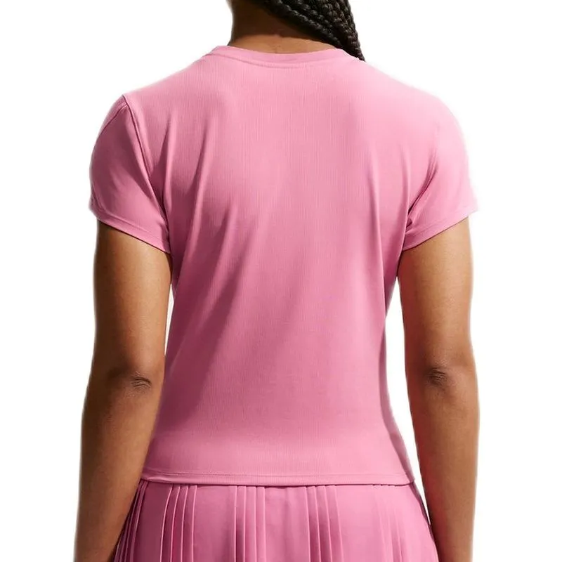 Nike Court Advantage Dri-Fit Short-Sleeve Tennis - peony/white