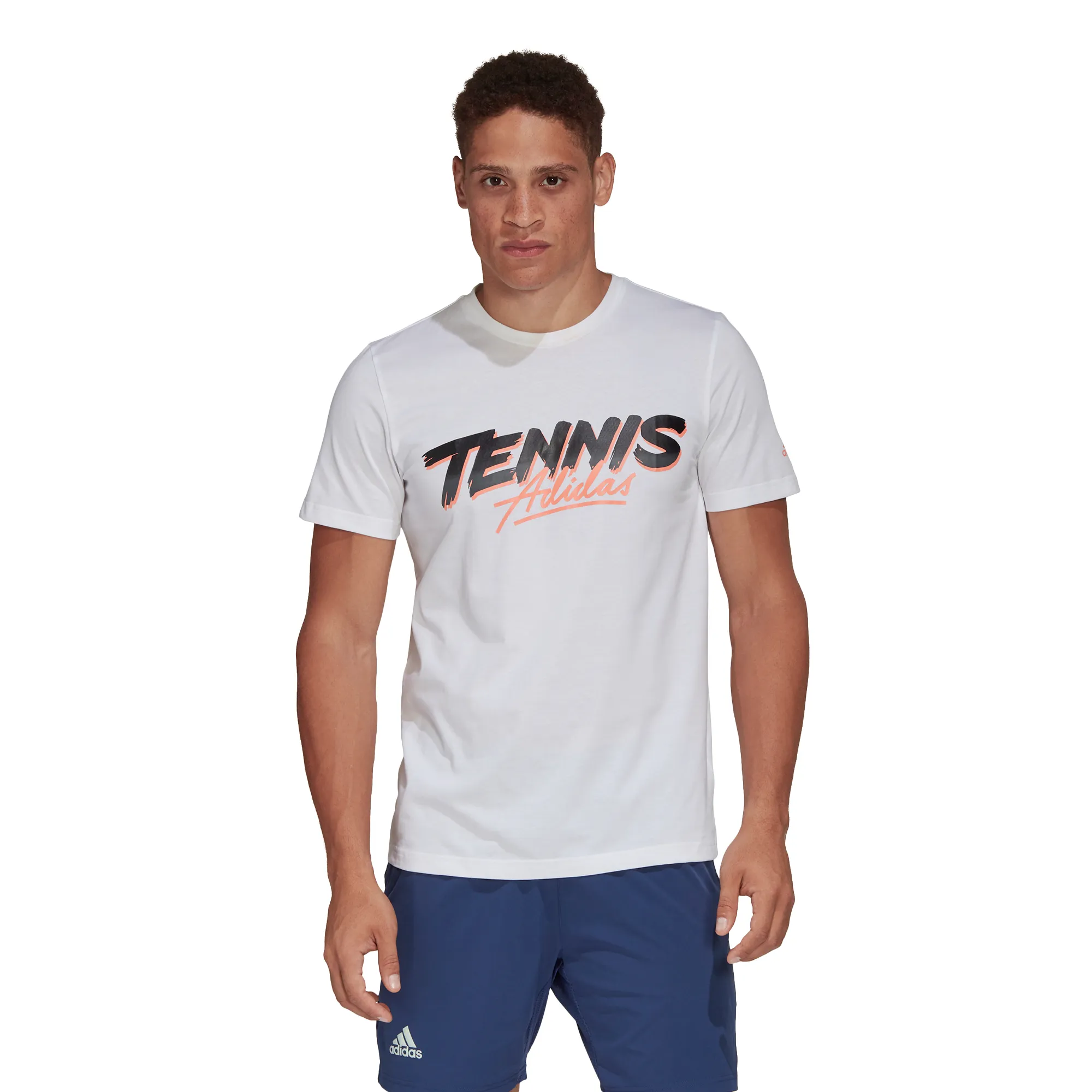 Adidas Tennis Script Tee - white