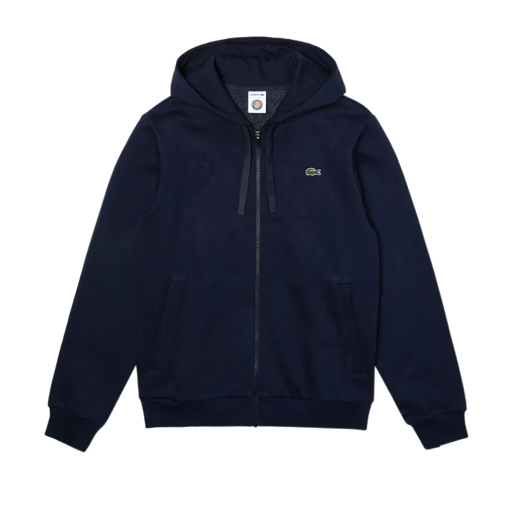 Lacoste SPORT Men Full Zip Hooded Sweatshirt - navy