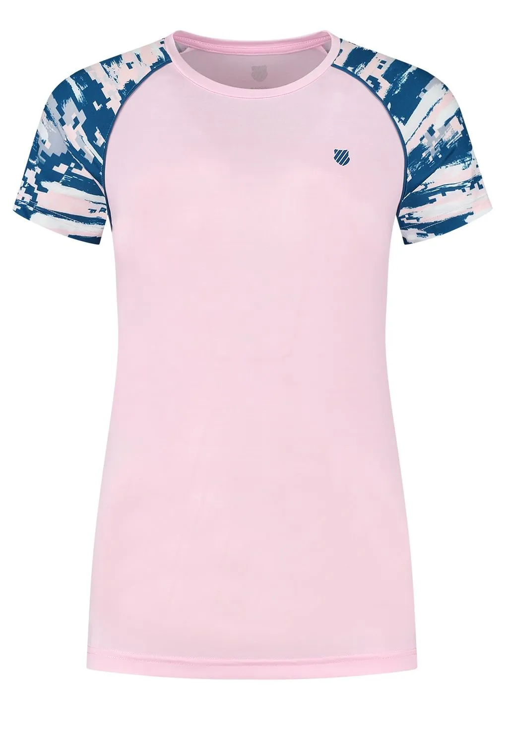 K-Swiss Tac Hypercourt Round Neck Top Melange - cher blos K-Swiss Tac Hypercourt Round Neck Top Melange - cher blos