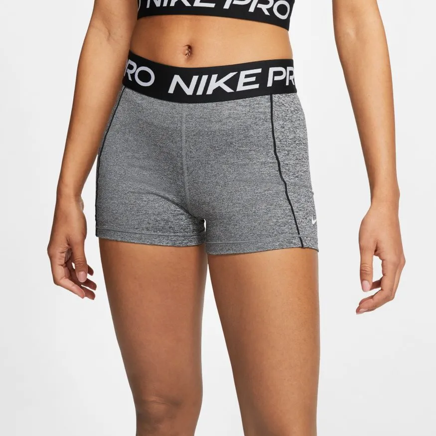 Nike Pro Short 3in Space Dye - black/smoke grey/white/white