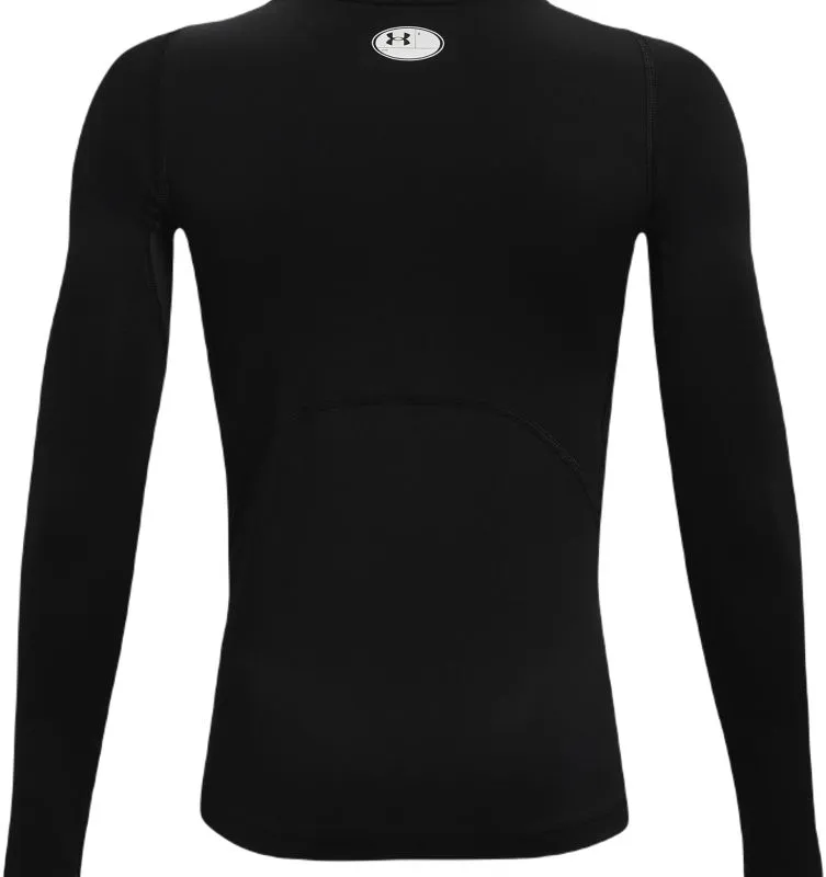 Under Armour Boys' HeatGear Armour Long Sleeve - black/white