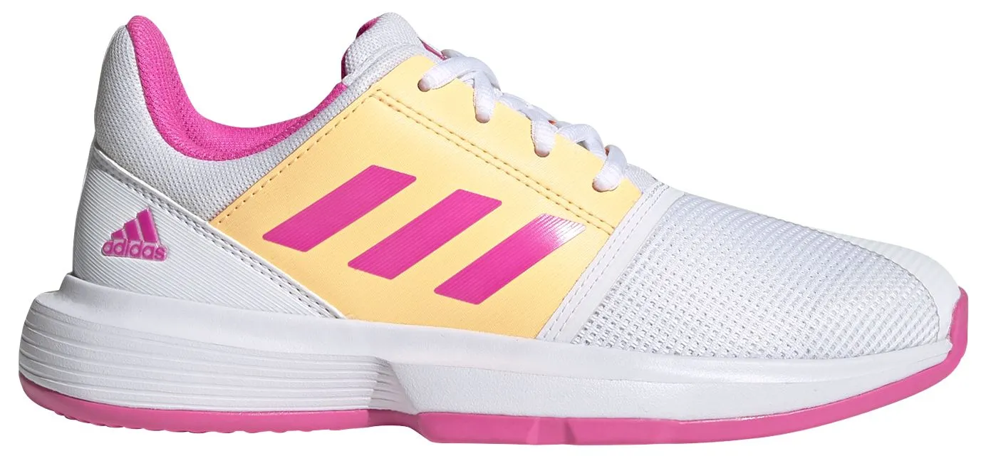 Adidas CourtJam xJ - cloud white/screaming pink/acid orange