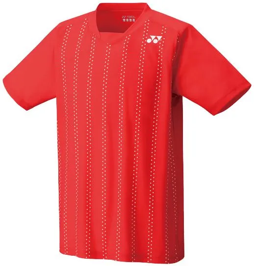 Yonex Men's Crew Neck Shirt - sunset red