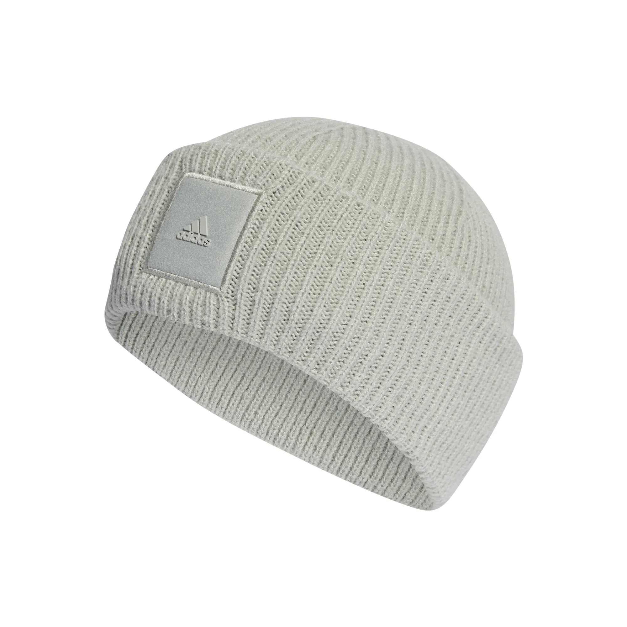 II3547_1_HARDWARE_Photography_Front-Center-View_white Adidas Wide Cuff Beanie - wonder silver