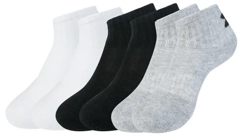 Under Armour Charged Cotton 2 Quarter Jr - 6 par/grey/white/black