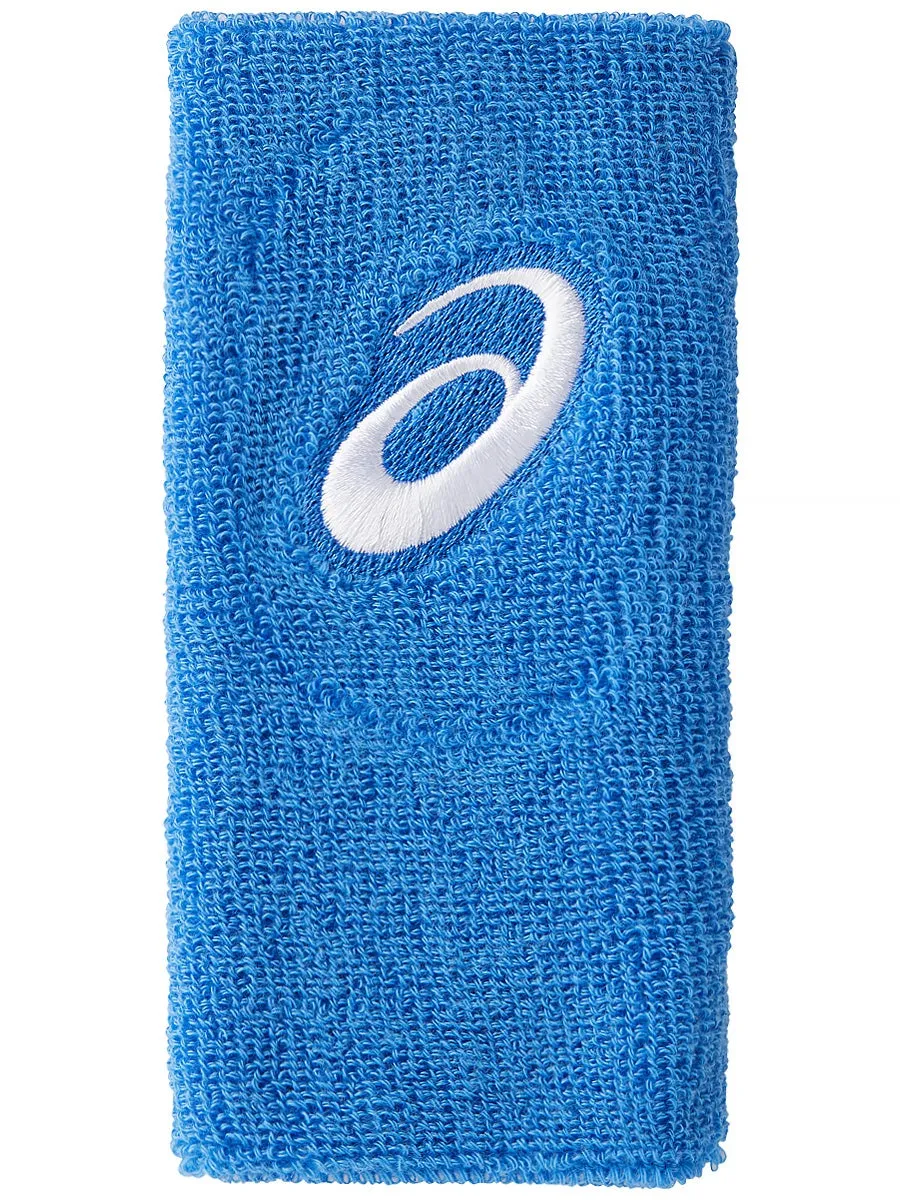 Asics Wrist Band Wide - blue coast Asics Wrist Band Wide - blue coast