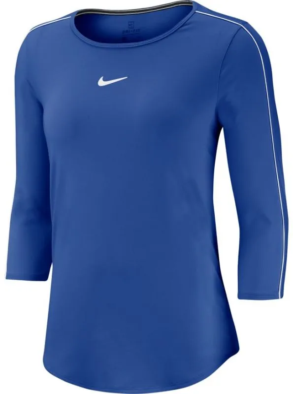 Nike Court Women 3/4 Sleeve Top - game royal/white/white/white
