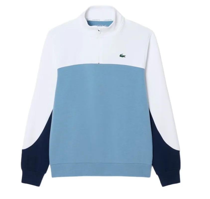 Lacoste Sport Quarter Zip Colour Block - blue/navy blue/white