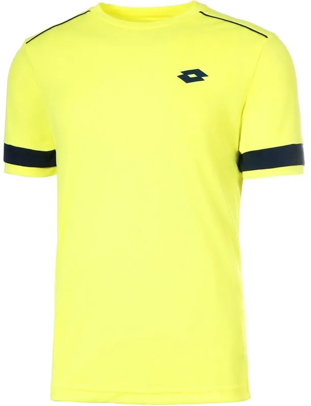 Men's T-shirt Lotto Superrapida V Tee - acid yellow - Yellow
