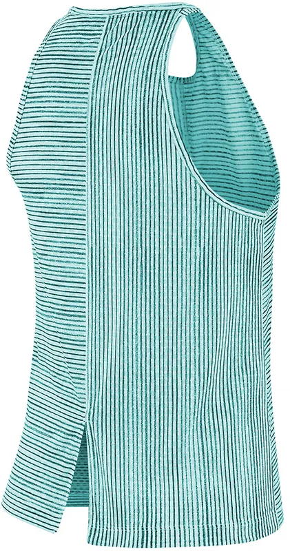Nike Court Women's Printed Tennis Tank - light aqua/black