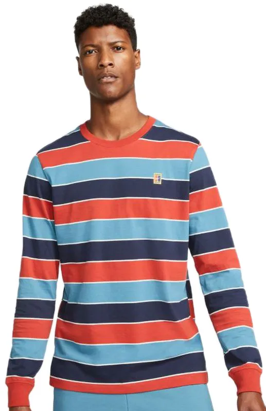 Nike Court Long Sleeve Tennis T-Shirt M - cinnabar