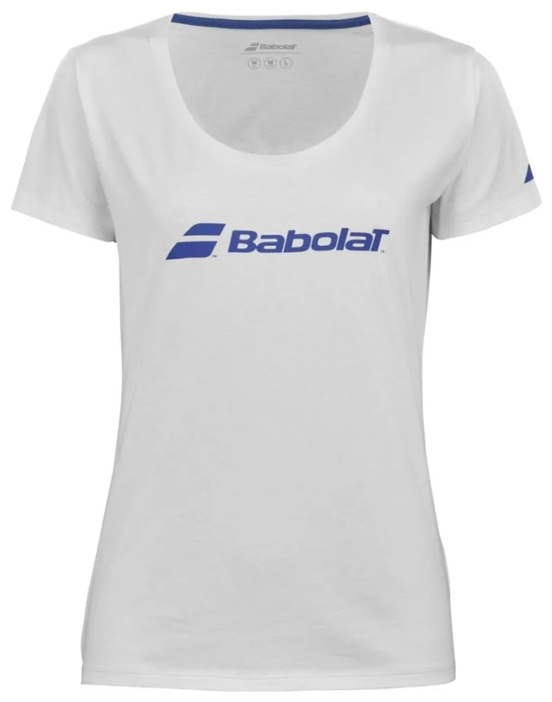 babolat-exercise-babolat-tee-women-white-white