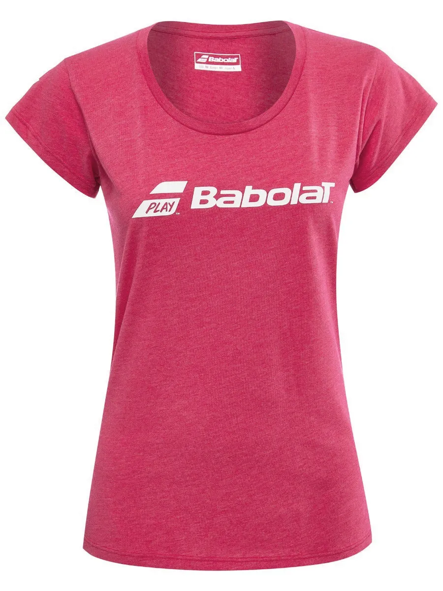 babolat-exercise-tee-girl-red-rose-heather-1 Babolat Exercise Tee Girl - red rose heather