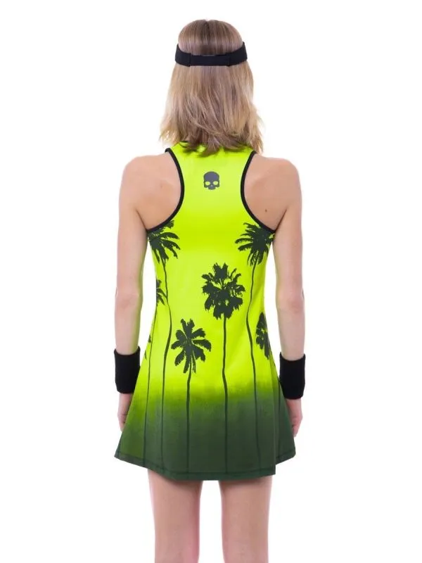 Hydrogen Palm Tank Dress Woman - fluo yellow
