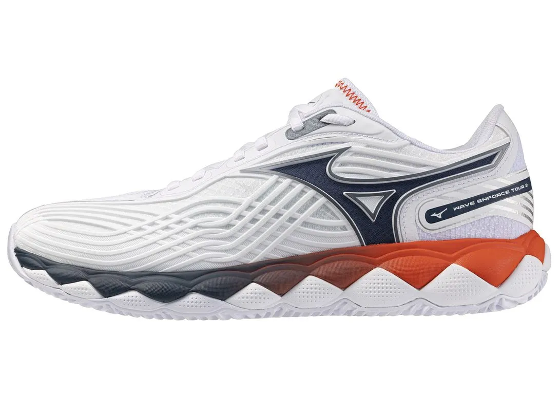 Mizuno Wave Enforce Tour 2 CC - white/insignia blue/orange