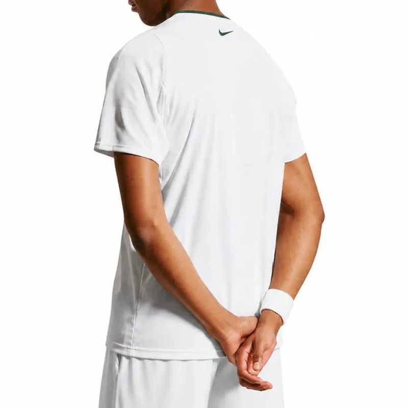 Nike Court Dri-Fit Advantage Slam - white/george green