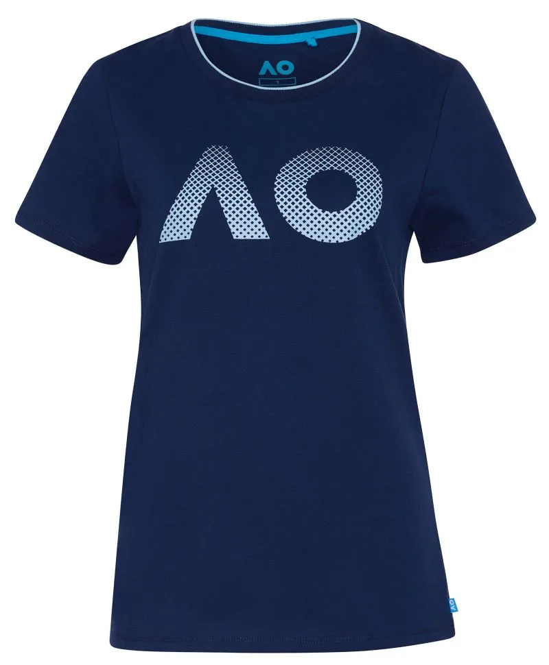 Australian Open AO Textured Logo - navy