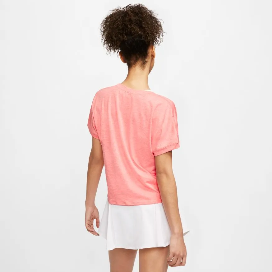 nike-court-dry-elevated-essential-top-sunblush-white-6 Nike Court Dry Elevated Essential Top - sunblush/white