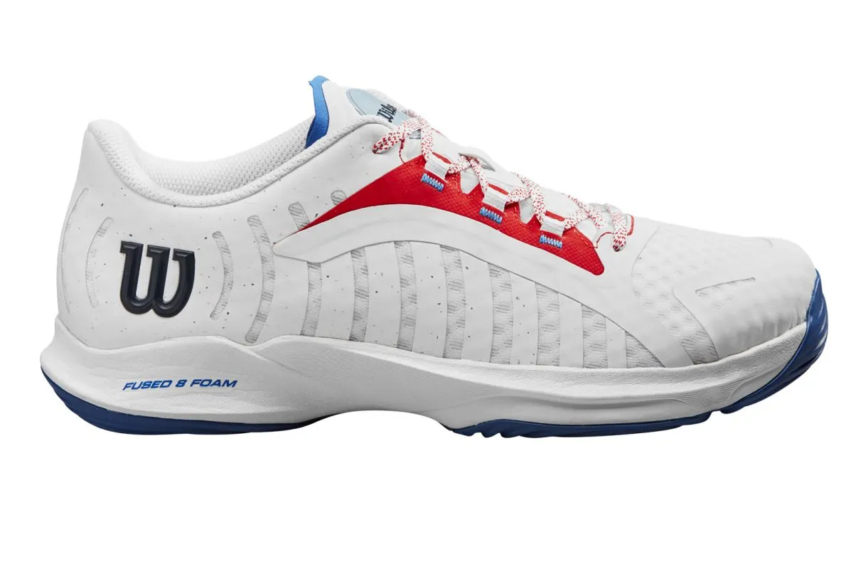 Wilson Hurakn Pro - white/wilson red/de ja vu blue