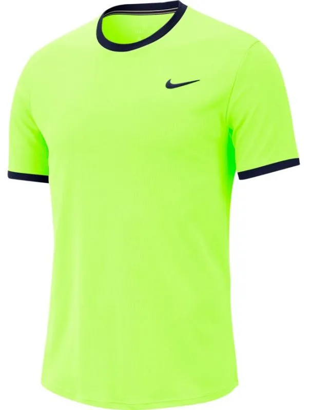 Nike Court Top SS - ghost green/obsidian/obsidian