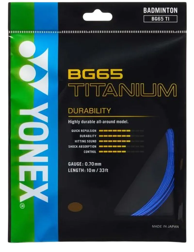 Yonex BG 65 Titanium (10 m) - blue