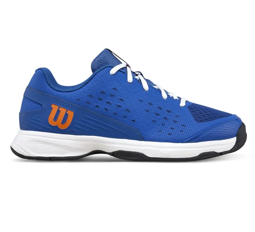 Wilson Rush Pro Jr - deja vu blue/orange tiger/white