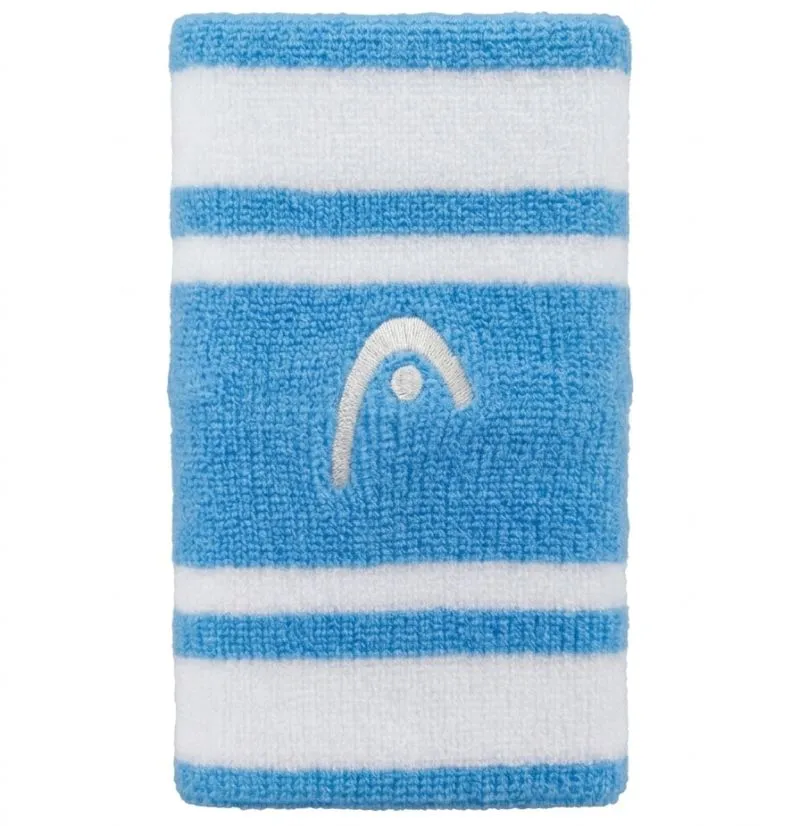 Head Wristbands Striped 5" - airforce blue/white