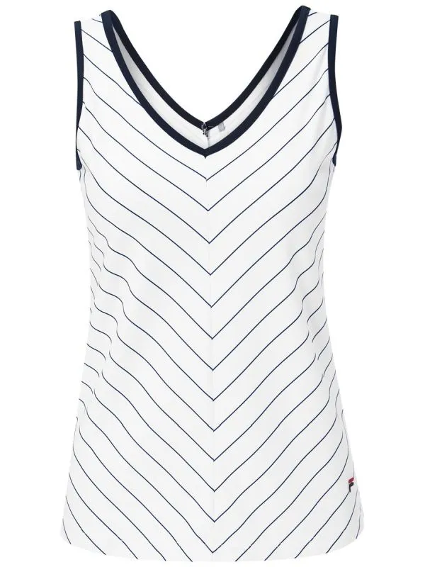 Fila Top Caroline W - white/peacoat blue stripe