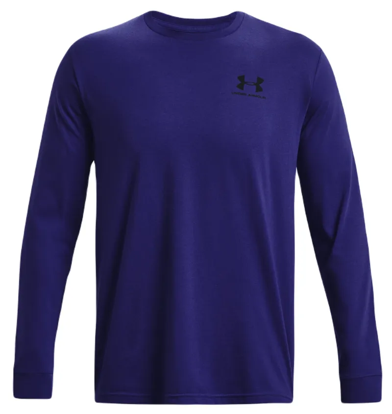 Under Armour Men's Sportstyle Left Chest Long Sleeve - sonar blue/black Under Armour Men's Sportstyle Left Chest Long Sleeve - sonar blue/black