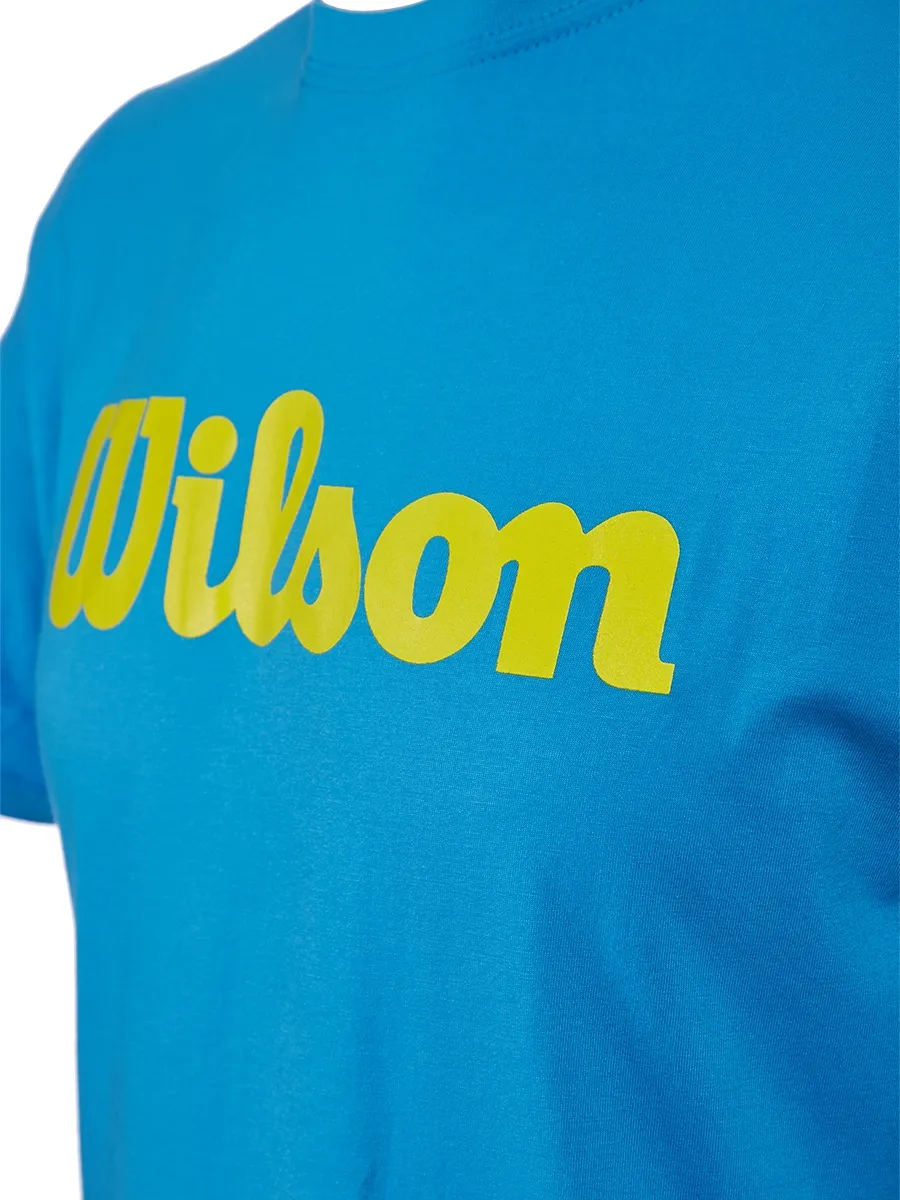 Wilson Script Cotton Tee - blithe