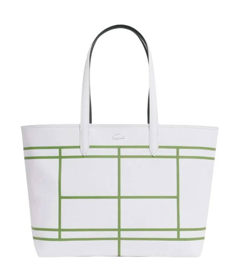 Lacoste Anna Reversible Zipped Tote - white