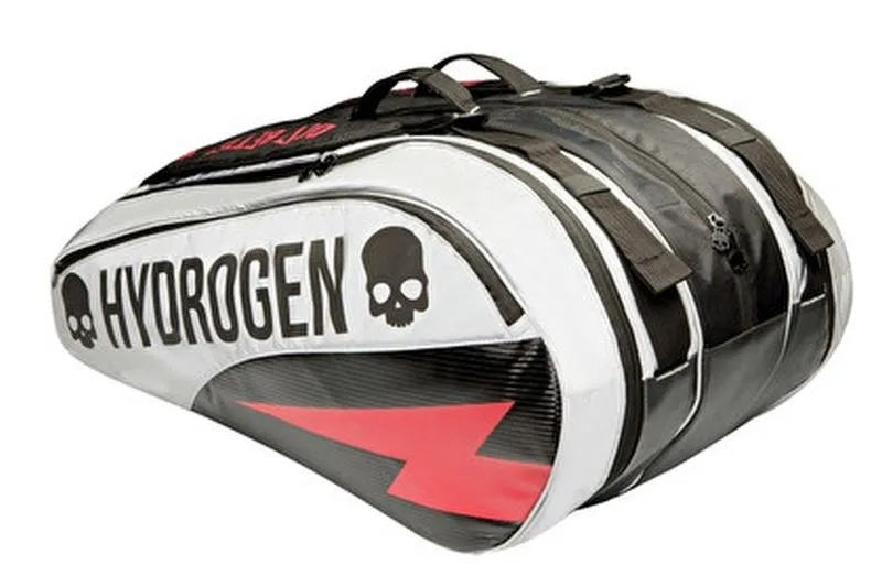 Hydrogen Tennis Bag 12 Rackets - black/silver